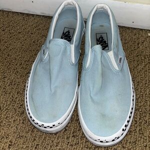 Vans WomensSlip-On Shoes - Light Blue